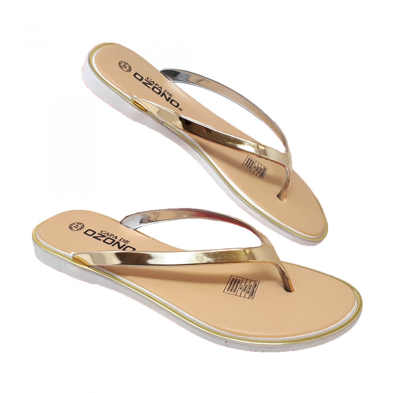 Sandalia para mujer dorada | Coyote y Olivia