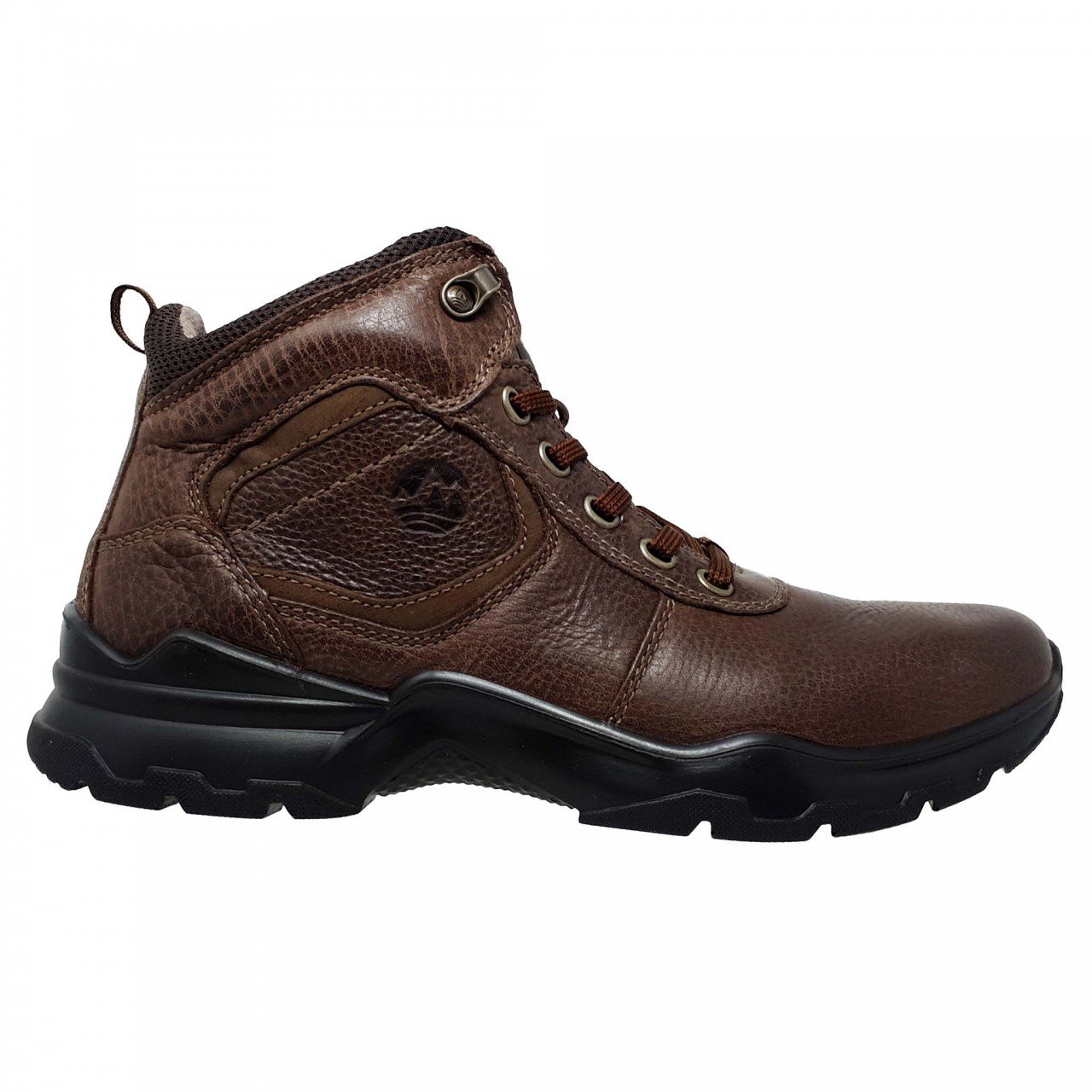 Botín café chocolate para hombre en piel Flexi 77802 | Coyote y Olivia