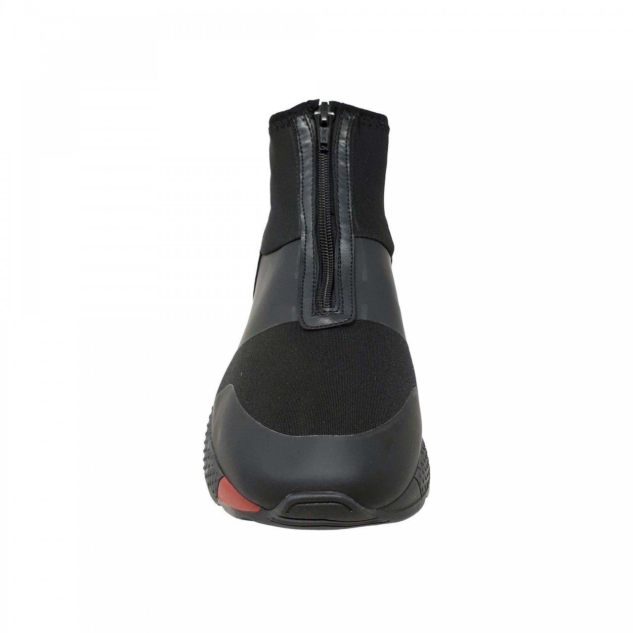 Tenis bota negro de licra y cierre para hombre Hemisferios H9202 | Coyote y  Olivia