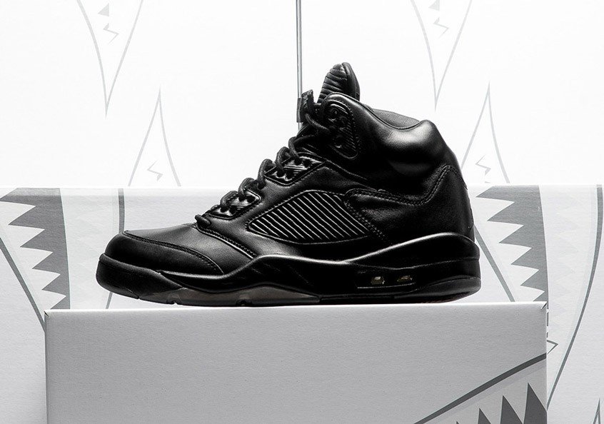 air jordan 5 premium triple black