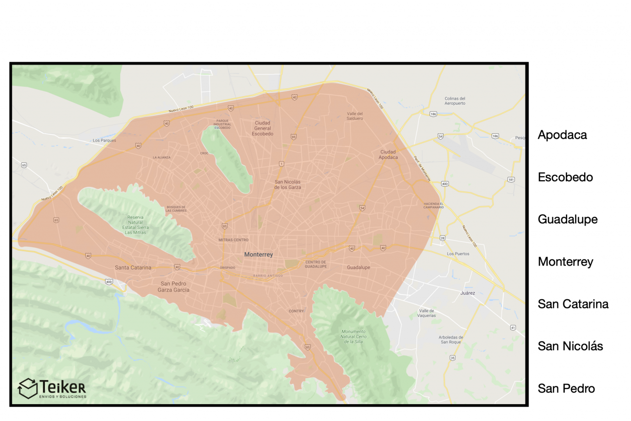 Mapa de Envio