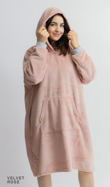 Maxi sudadera Velvet rose