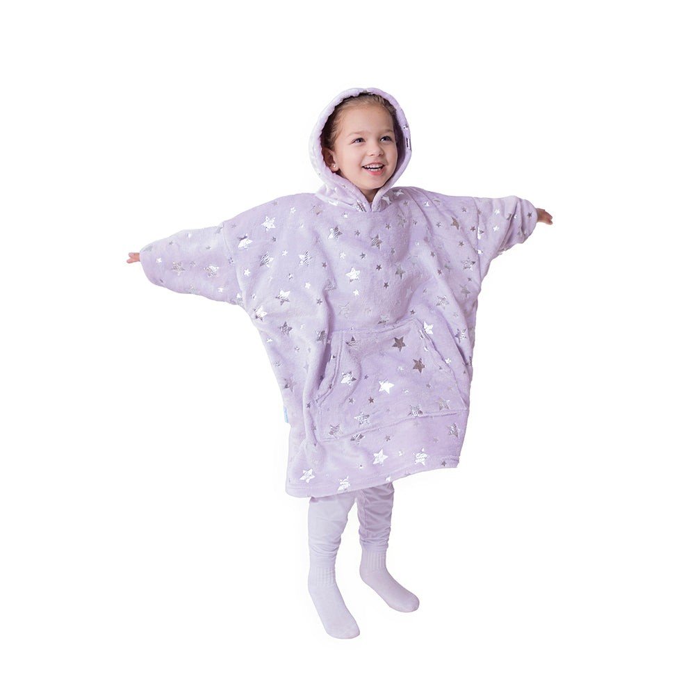 Maxi sudadera estrellas lila