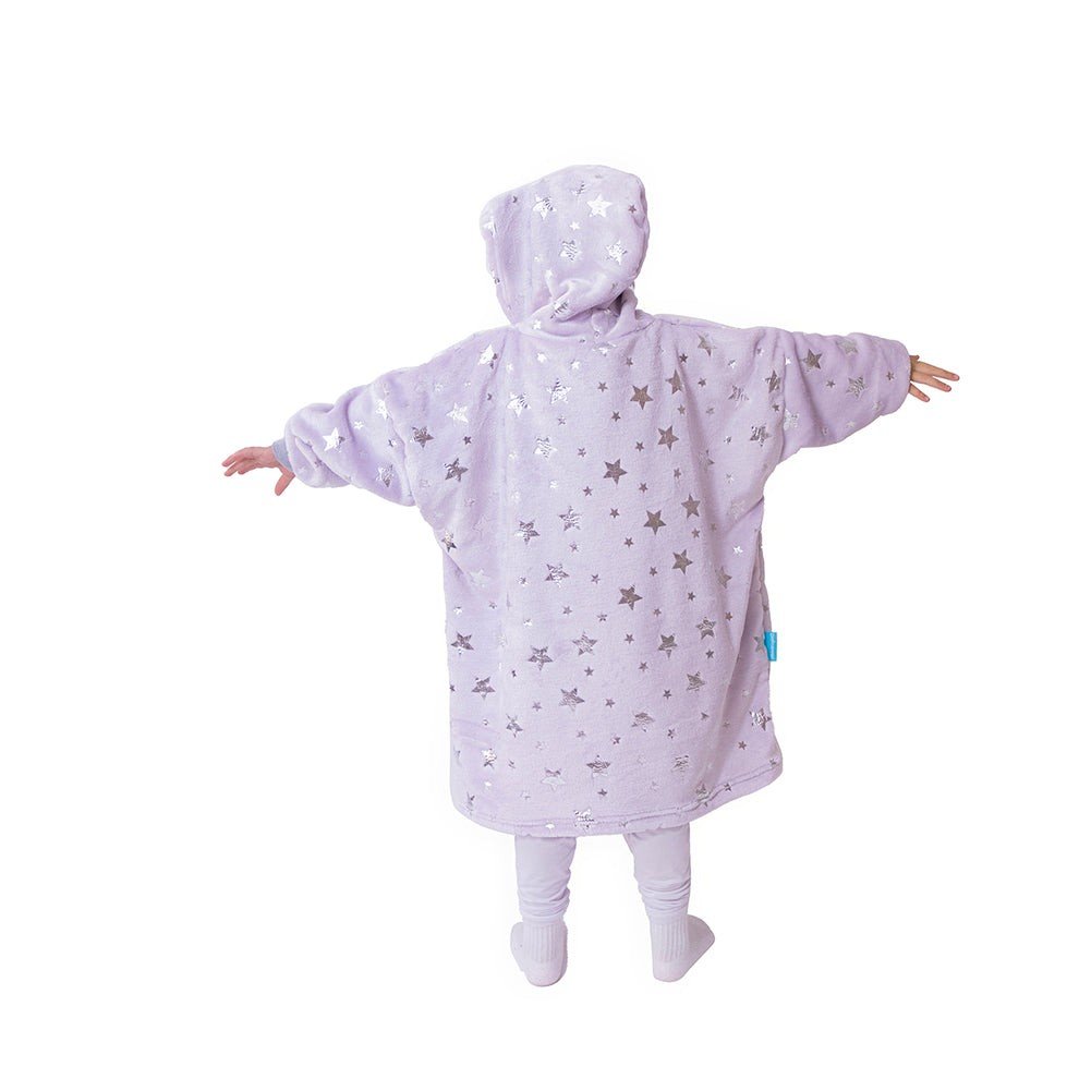 Maxi sudadera estrellas lila