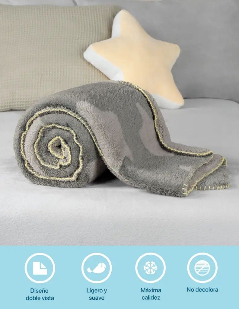 Cobertor borreguita estrellas cuna