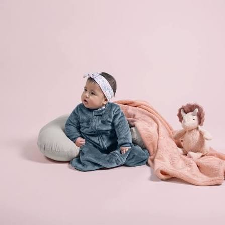 Baby Sleeping manga larga azul