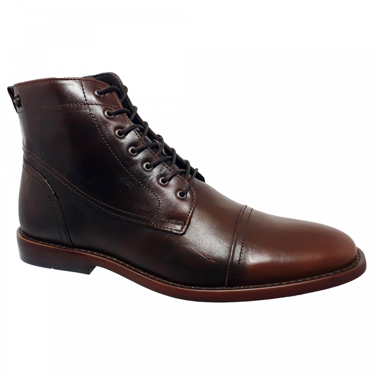 Bota CafÉ Oscuro Con Hebilla (1761-B) | Olina Store