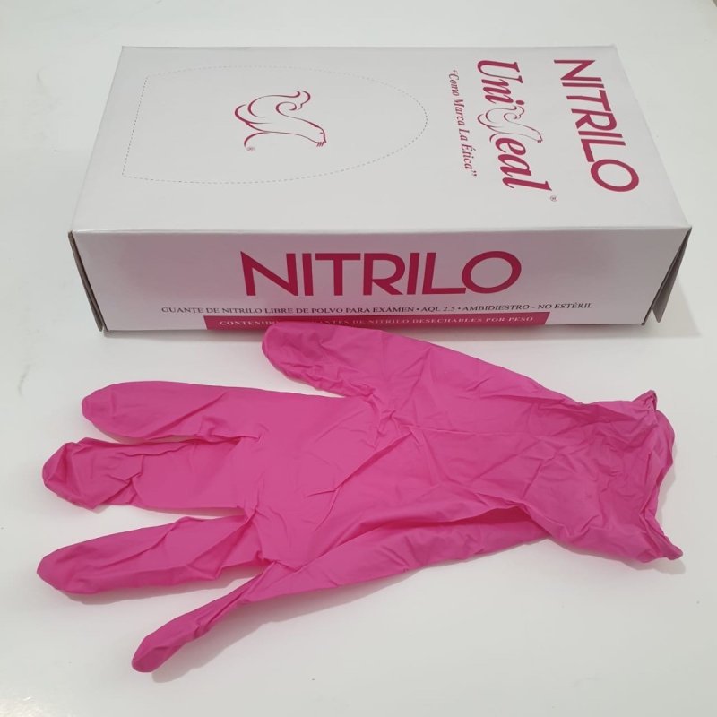 Guantes de Nitrilo talla mediana caja con 100 Pzas Precio UT. $295 pesos mas IVA