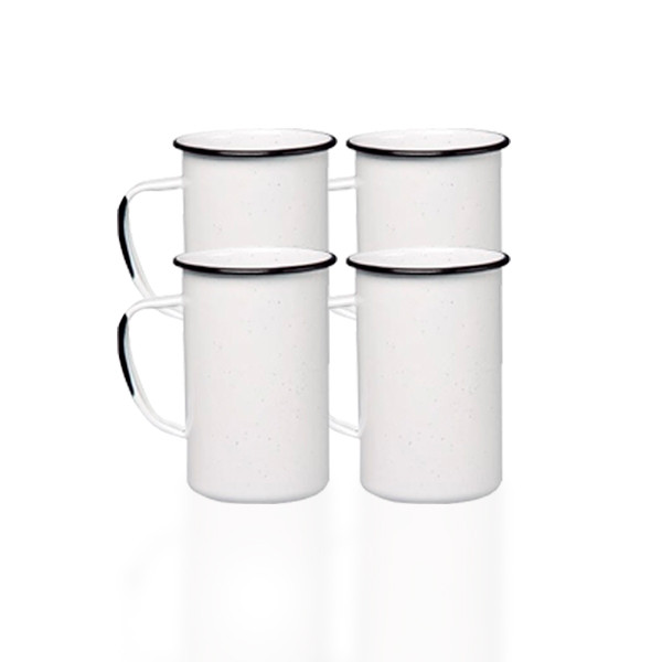 Juego de 4 tarros de peltre 4 colores | D'kore