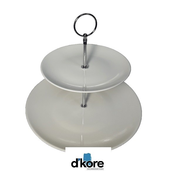 Bandeja de 2 niveles de porcelana | D'kore
