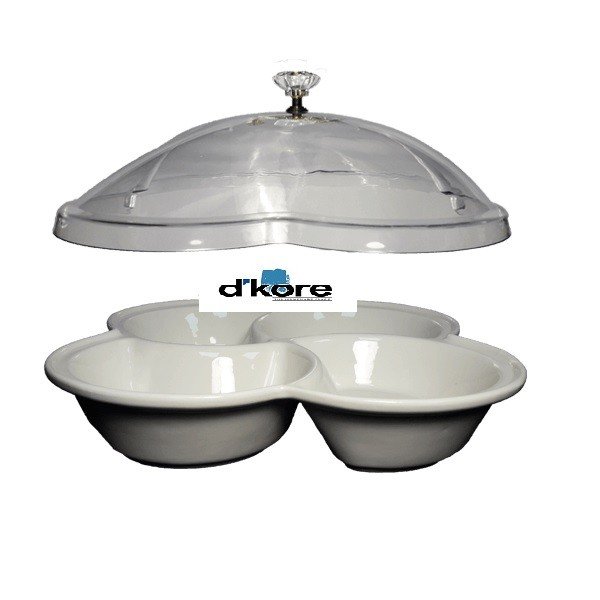 Plato de porcelana con 4 divisiones | D'kore