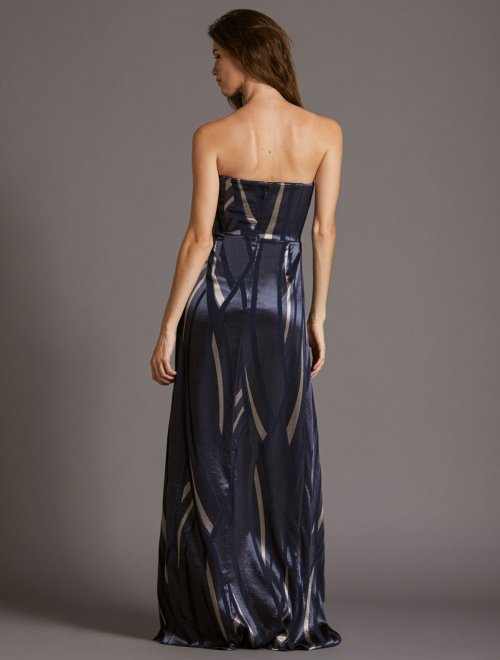 STRAPLESS BURNOUT GOWN