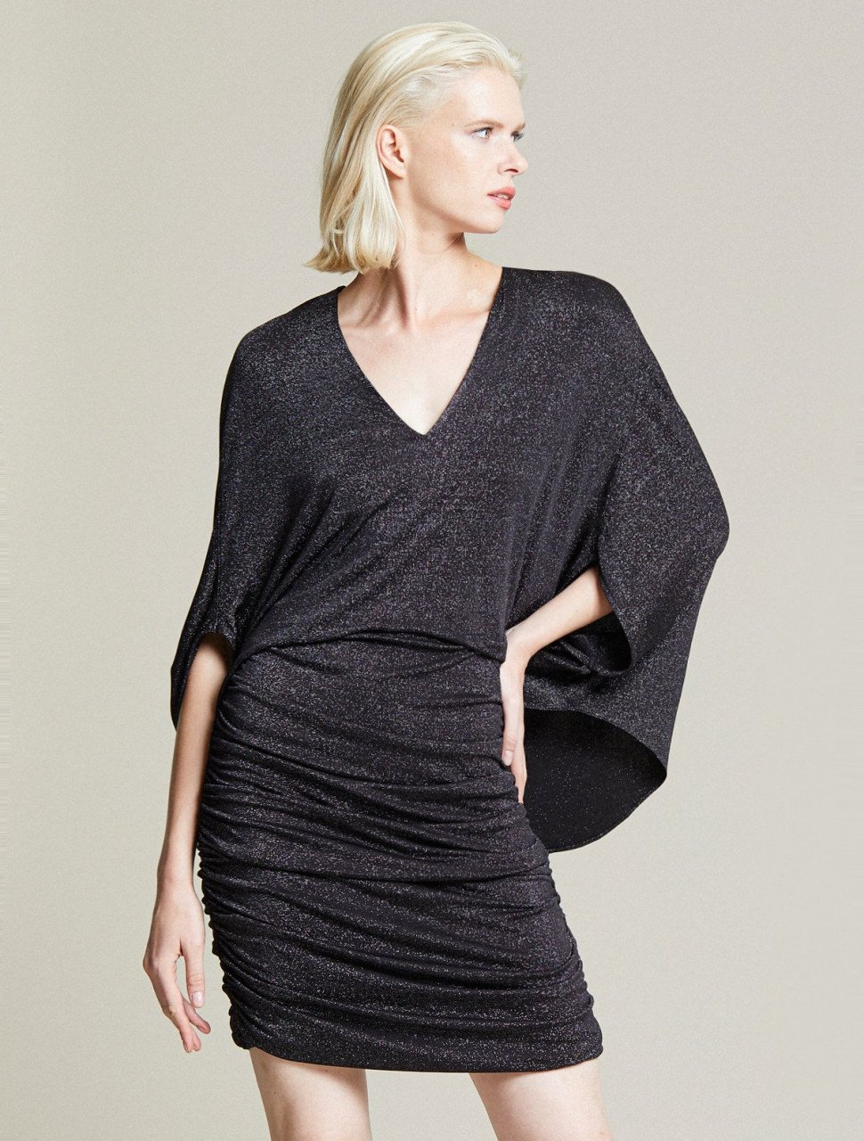 METALLIC KNIT DRESS METALLIC KNIT DRESS