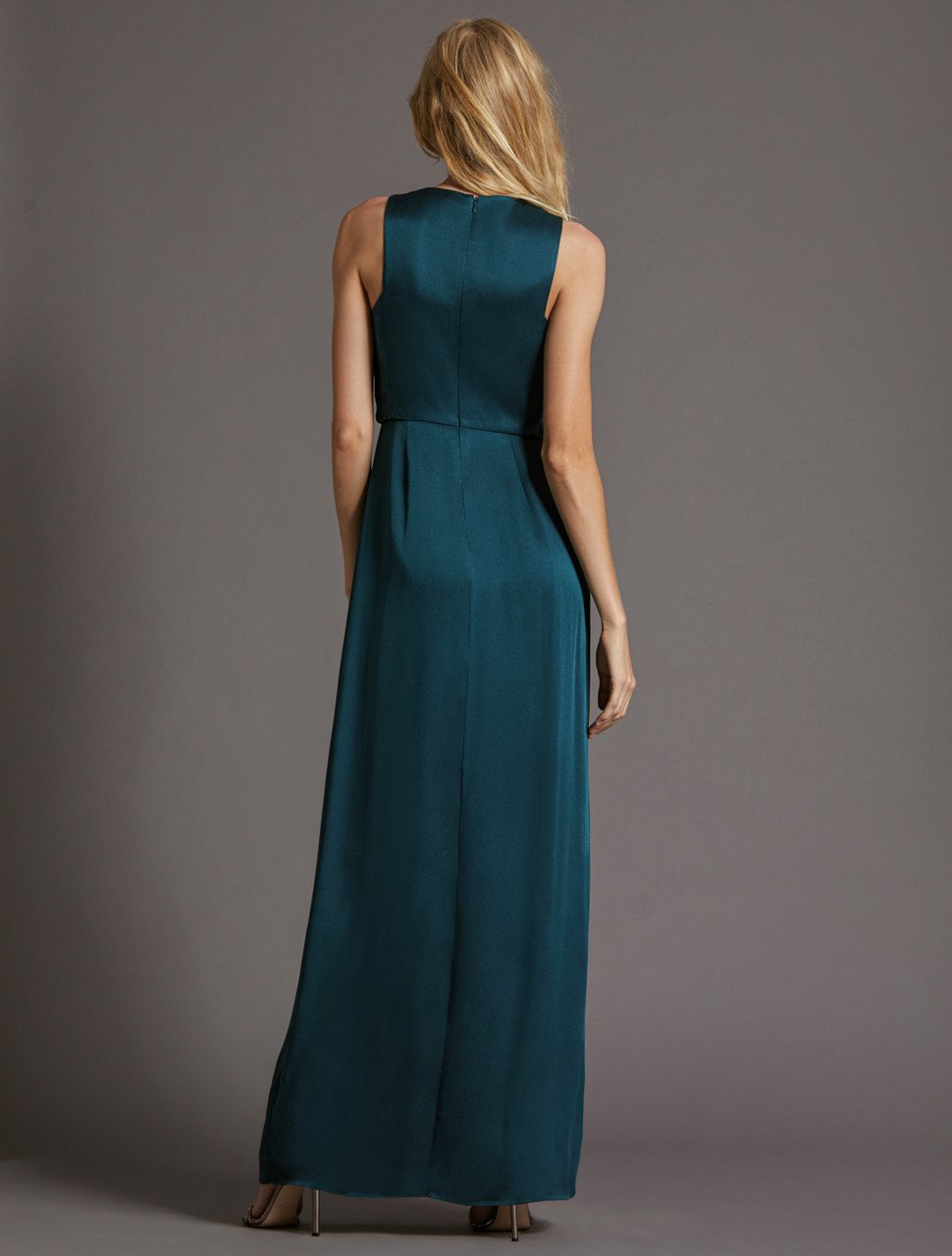 DRAPED SATIN GOWN DRAPED SATIN GOWN