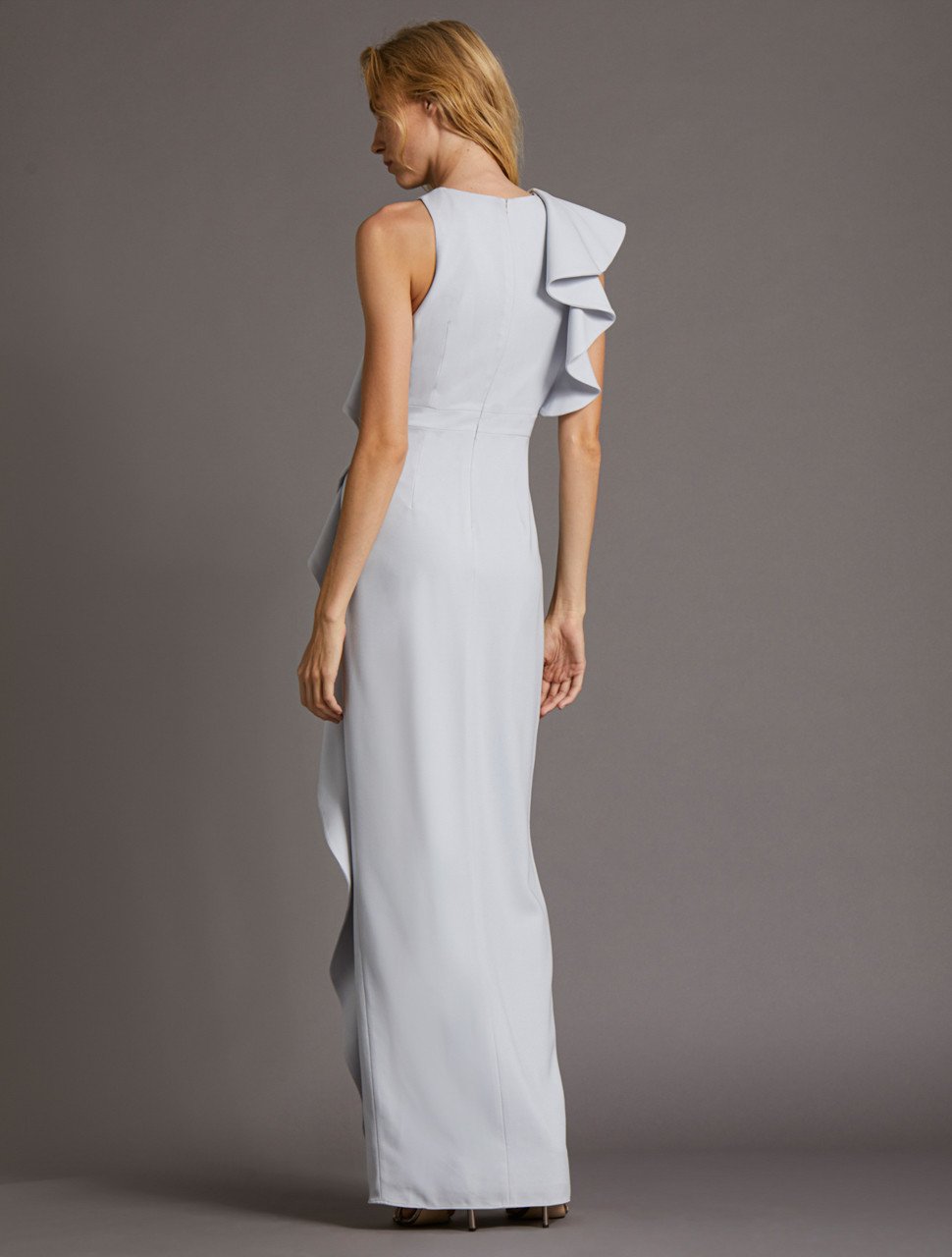 FLOUNCE CREPE GOWN FLOUNCE CREPE GOWN