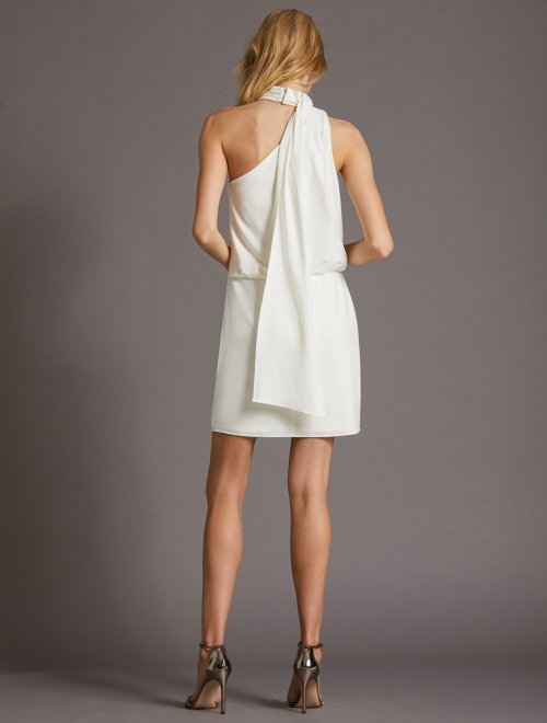 SCARF NECK DRESS