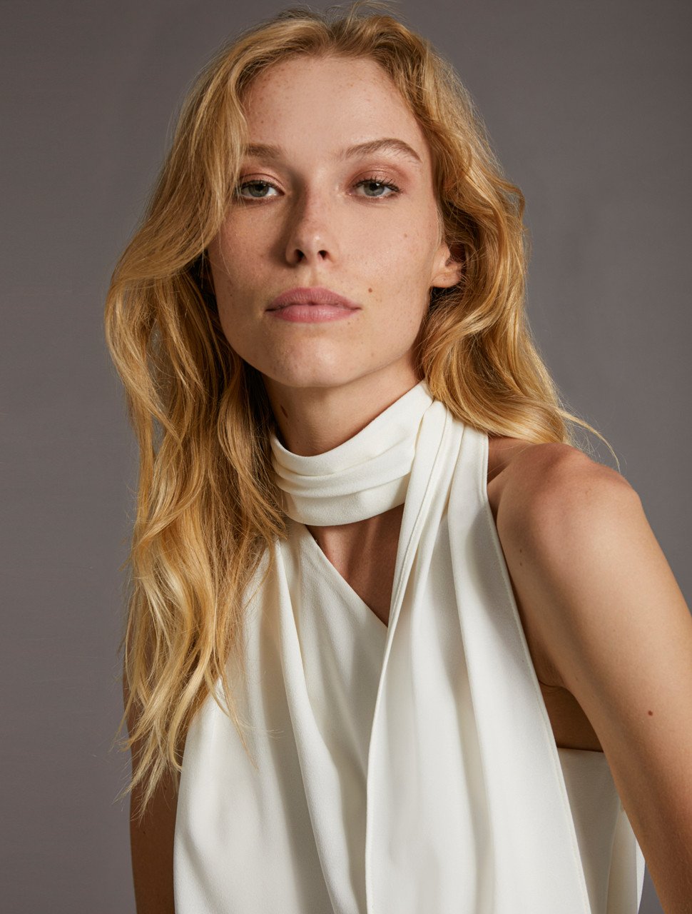 SCARF NECK DRESS SCARF NECK DRESS