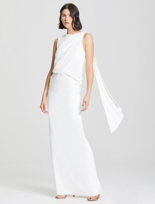 ASYMMETRIC DRAPE GOWN ASYMMETRIC DRAPE GOWN