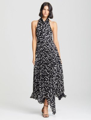 COWL PLEATED DRESS COWL PLEATED DRESS