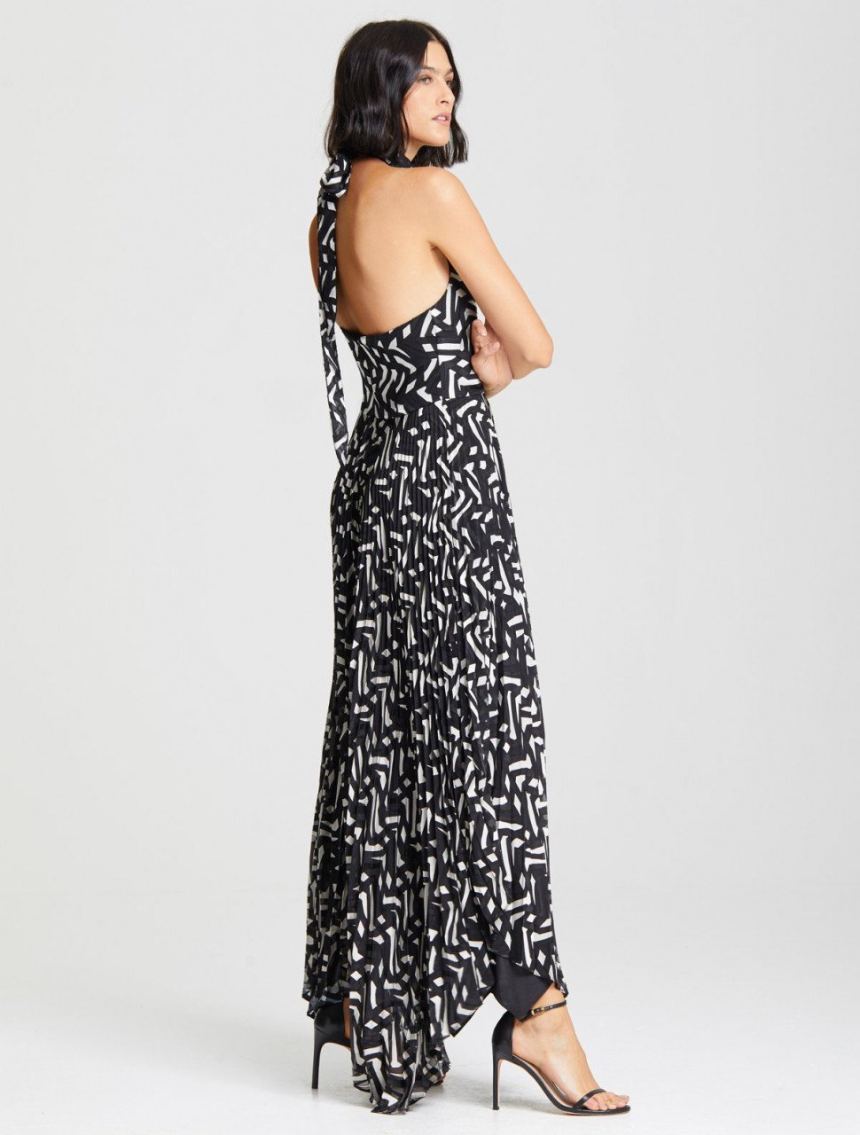 COWL PLEATED DRESS COWL PLEATED DRESS
