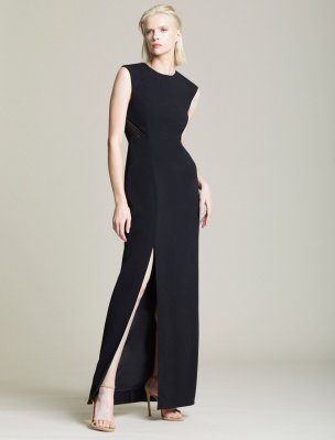 EMBROIDERED BACK GOWN EMBROIDERED BACK GOWN