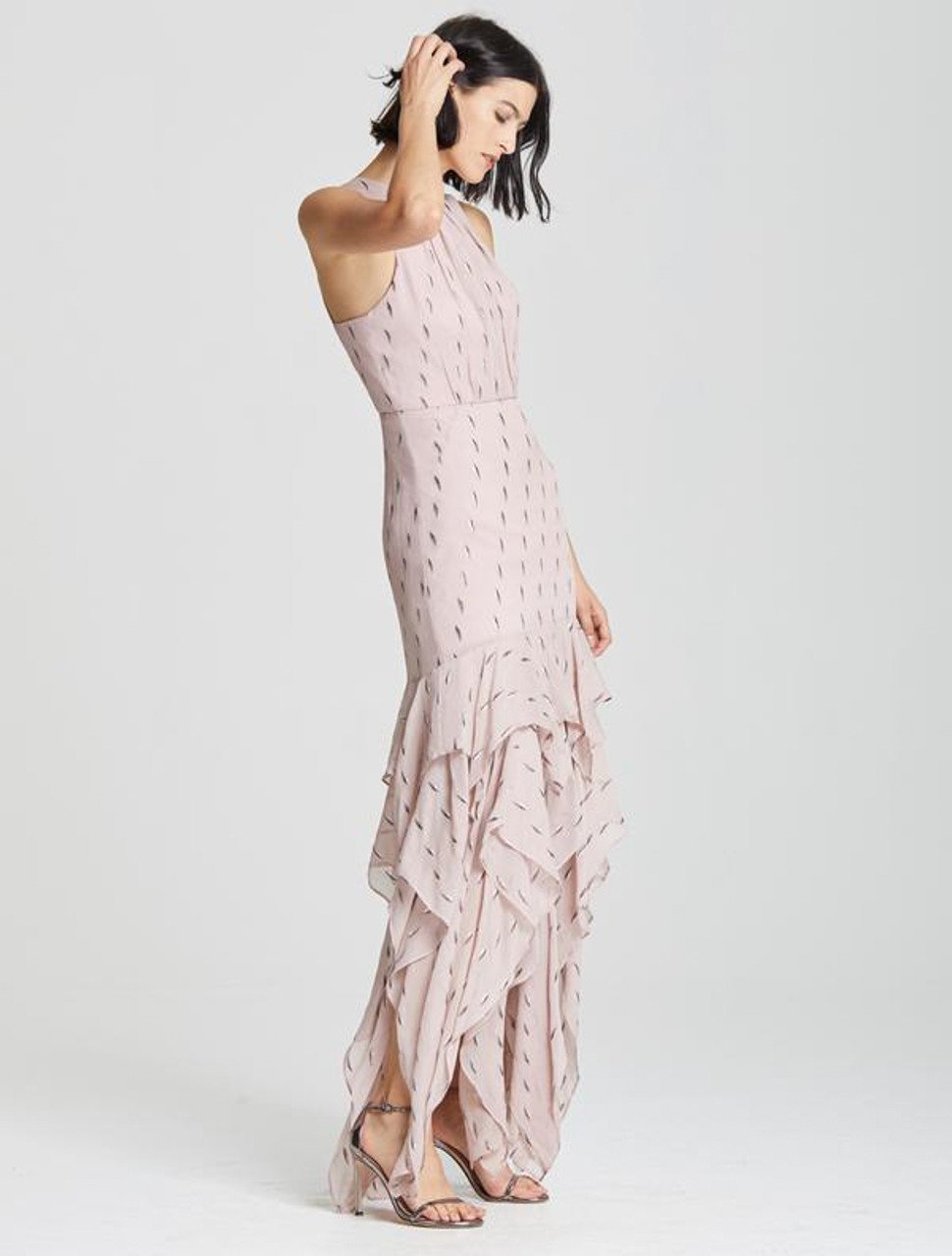 RUFFLE SKIRT GOWN RUFFLE SKIRT GOWN