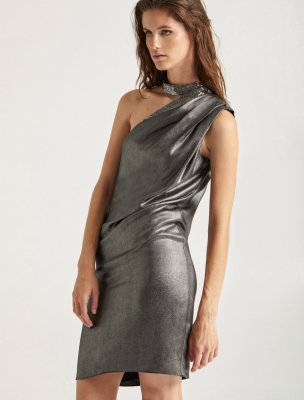 EMBELLISHED NECK DRESS EMBELLISHED NECK DRESS
