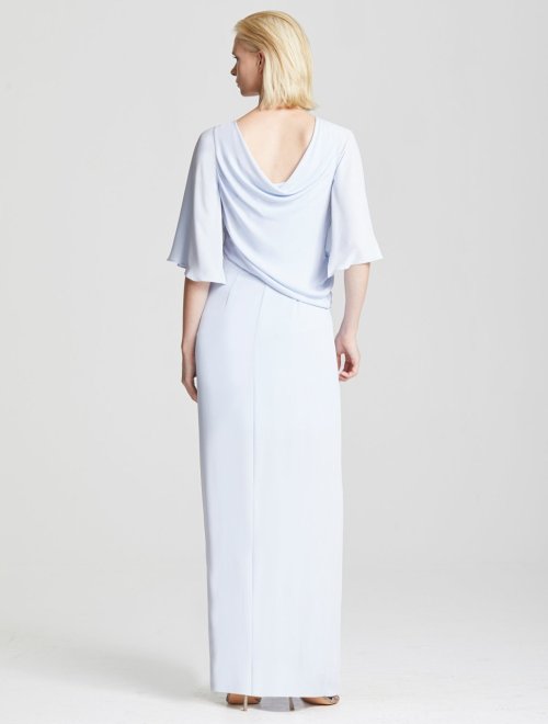 DRAPE BACK GOWN