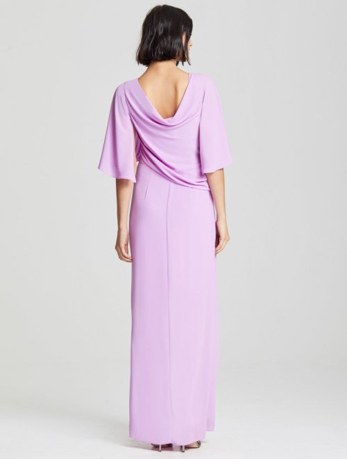 DRAPE BACK GOWN