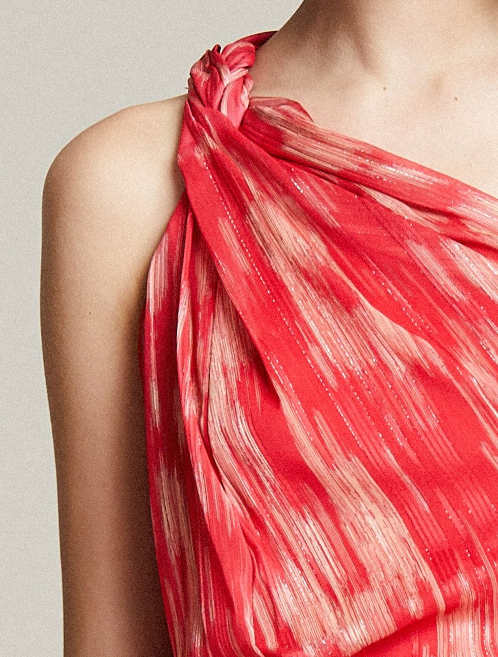 BRAIDED STRAP GOWN BRAIDED STRAP GOWN