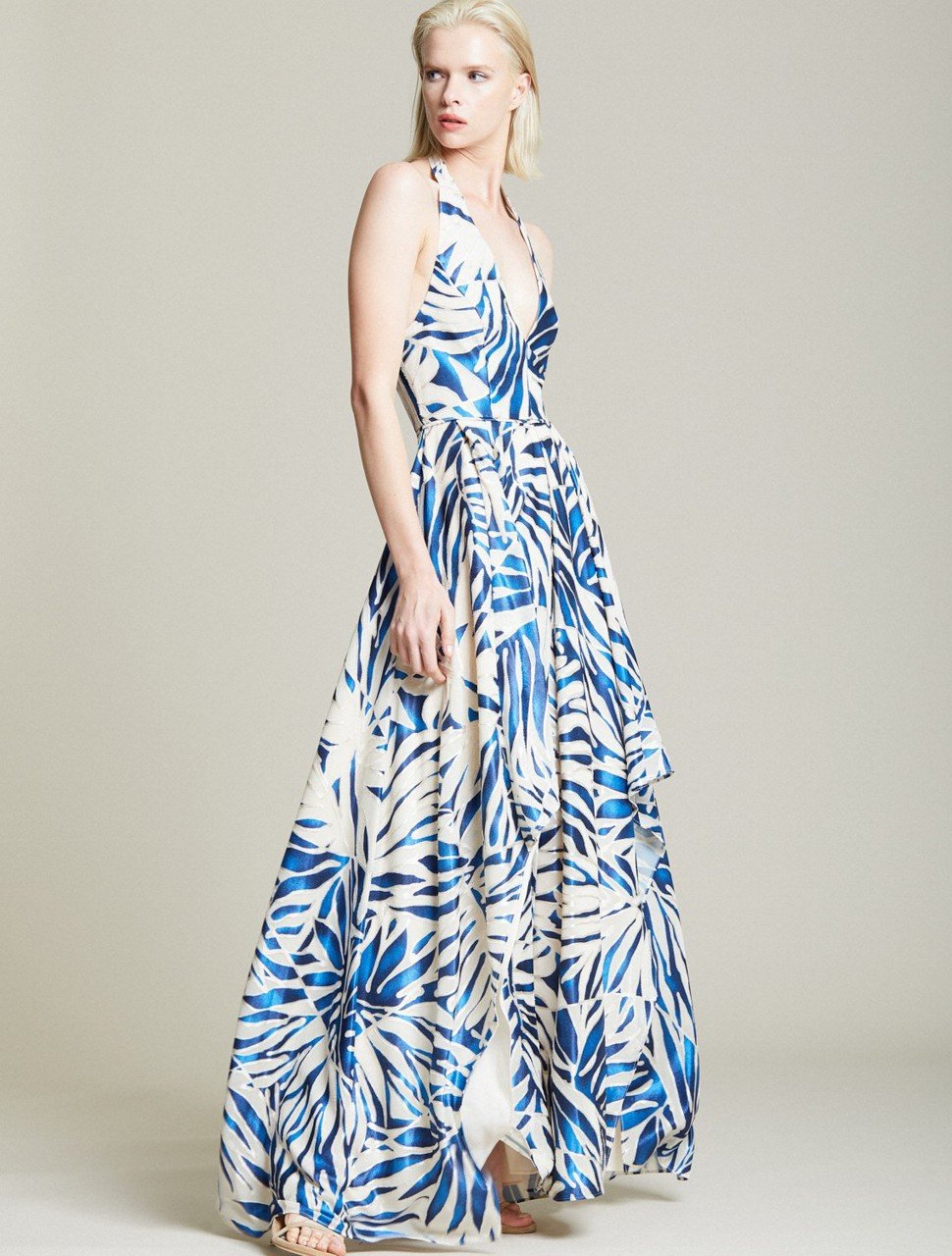 BURNOUT HALTER GOWN BURNOUT HALTER GOWN