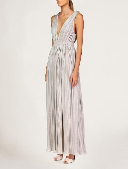LANA PLEATED V NECK