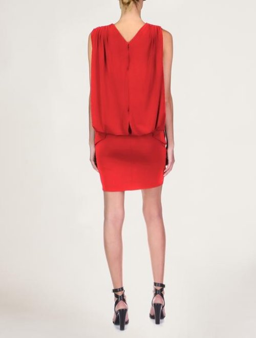 RIA V NECK JERSEY DRESS