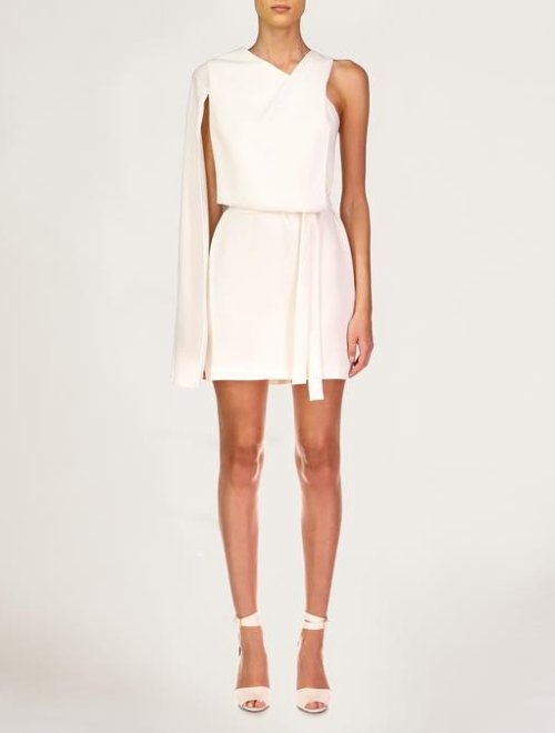CASEY ASYM CAPE DRESS