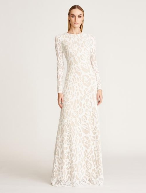 Adele Leopard Gown