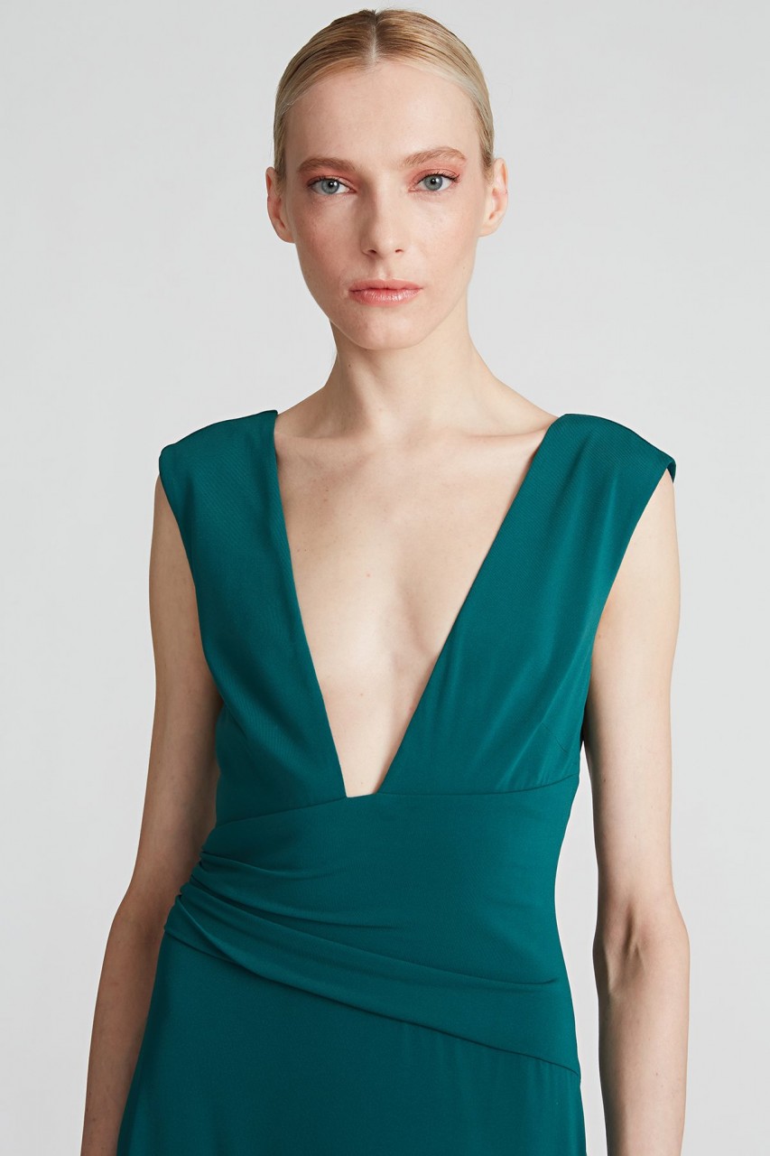 TORY JERSEY V NECK GOWN TORY JERSEY V NECK GOWN