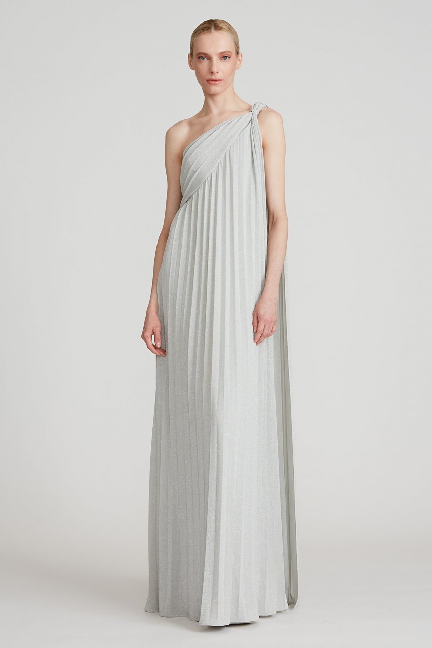PRIYA KNIT PLEATED GOWN PRIYA KNIT PLEATED GOWN