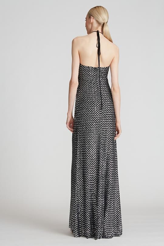 ZHI SEQUIN HALTER GOWN ZHI SEQUIN HALTER GOWN