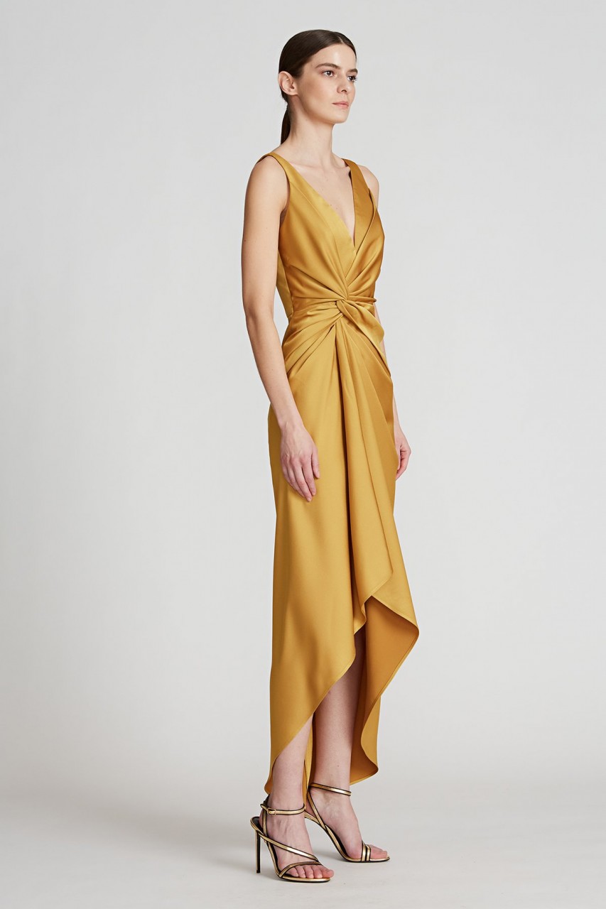 REILLY SATIN TWIST DRESS REILLY SATIN TWIST DRESS