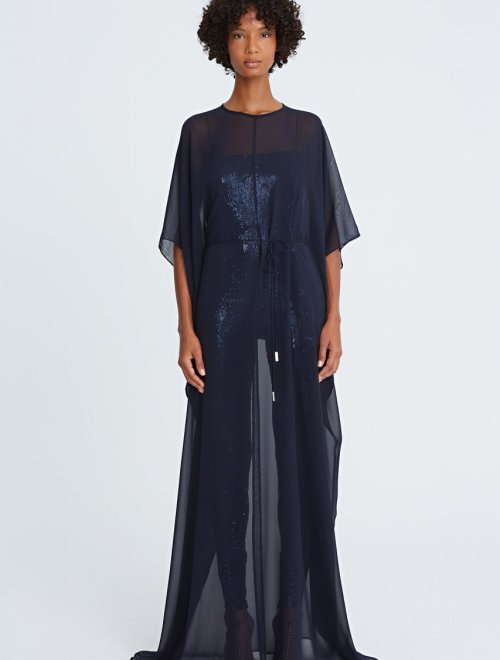 AJ CHIFFON CAFTAN WITH JUMPSUIT