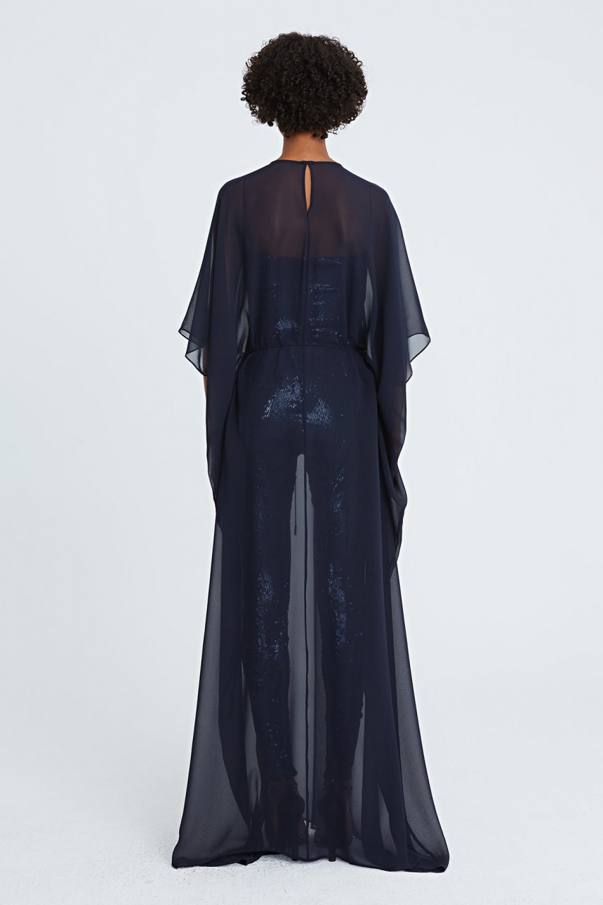 AJ CHIFFON CAFTAN WITH JUMPSUIT AJ CHIFFON CAFTAN WITH JUMPSUIT