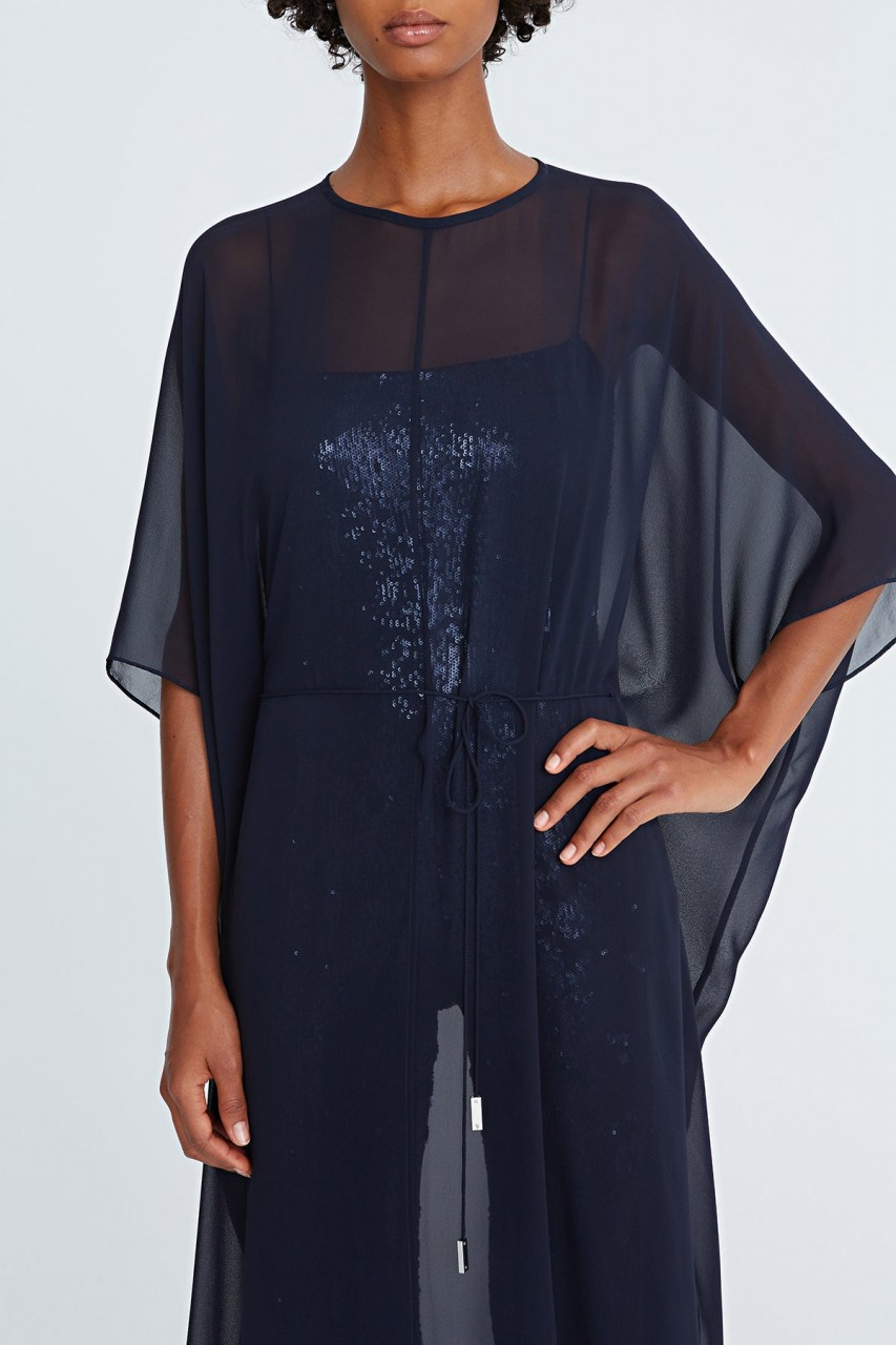 AJ CHIFFON CAFTAN WITH JUMPSUIT AJ CHIFFON CAFTAN WITH JUMPSUIT