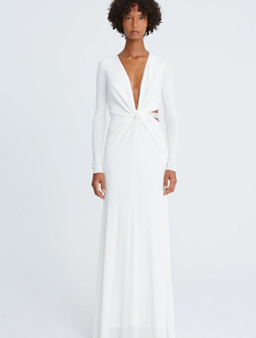 SOFIA JERSEY CRYSTAL BAND GOWN