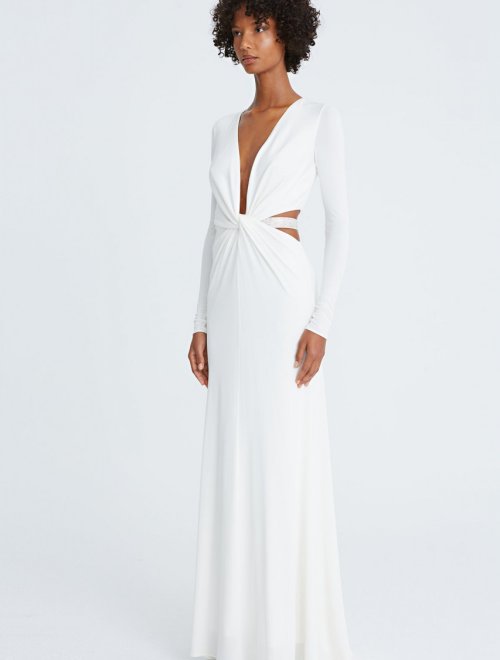 SOFIA JERSEY CRYSTAL BAND GOWN