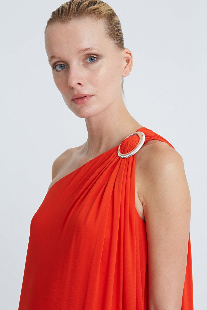 ELYCE JERSEY ONE SHOULDER GOWN ELYCE JERSEY ONE SHOULDER GOWN