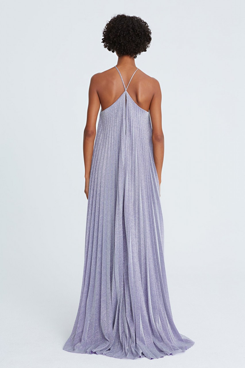 EM SHIMMER JERSEY PLEATED GOWN EM SHIMMER JERSEY PLEATED GOWN