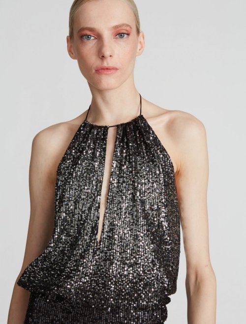 Miley Sequin Halter Top