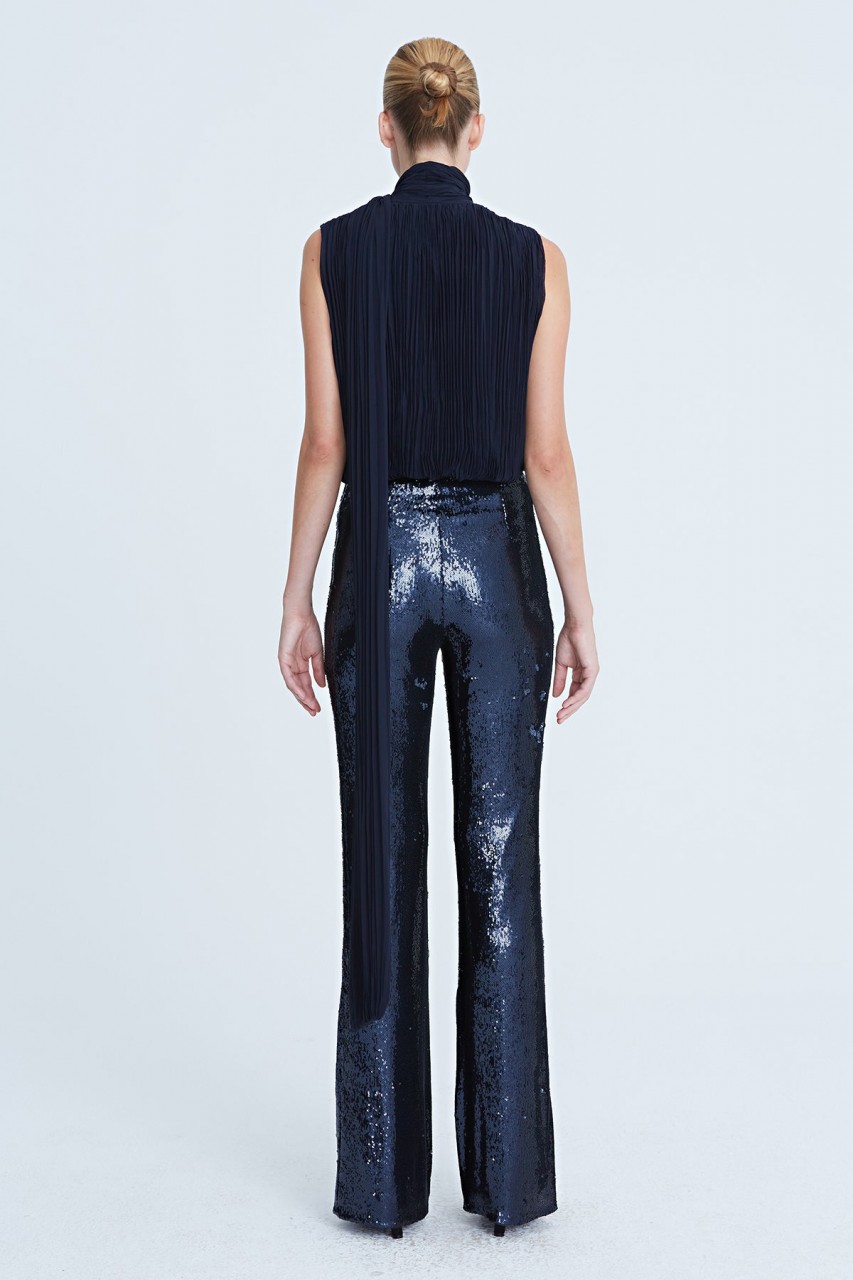 CARLY CHIFFON PLEATED BODYSUIT CARLY CHIFFON PLEATED BODYSUIT