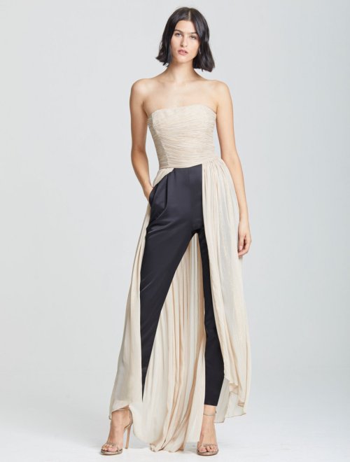 DRAMATIC PLEATED JUMPSUIT