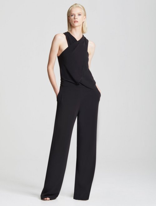 WRAP NECK JUMPSUIT